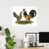 オランダバンタム：ブルークワイル ポスター (ホームオフィス)