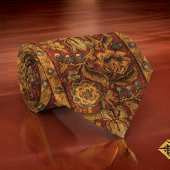 オランダパターンブロンズルビーバーガンディ ネクタイ