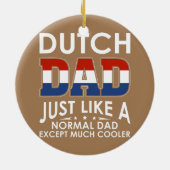 オランダパパは通常のパパと同じで多くを除く セラミックオーナメント (裏面)