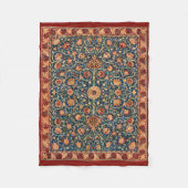 オランダパークデザイン(by William Morris) フリースブランケット (正面)