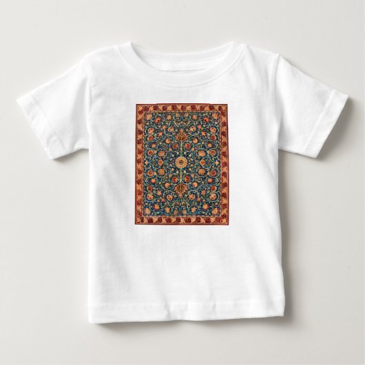 オランダパークデザイン(by William Morris) ベビーTシャツ (正面)