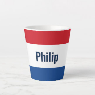 オランダパーソナライズされたフラグ カフェラテマグ