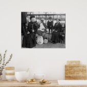 オランダファミリーEllis Island, 1900年代初頭 ポスター (キッチン)