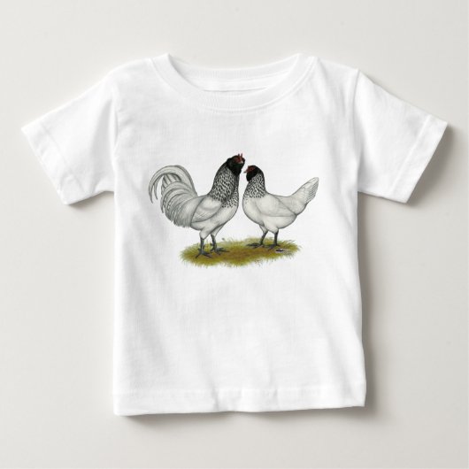 オランダフクロウヒゲ鶏 ベビーTシャツ (正面)