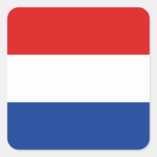 オランダフラグシール スクエアシール (正面)