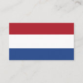 オランダフラグ、オランダのフラグ 名刺 (正面)