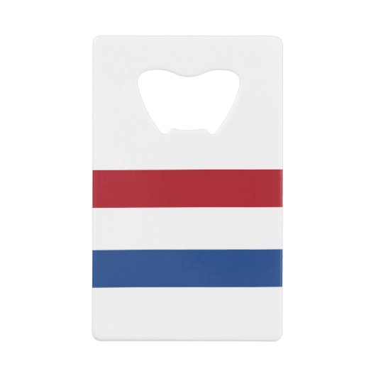 オランダフラグ クレジットカード栓抜き (正面)