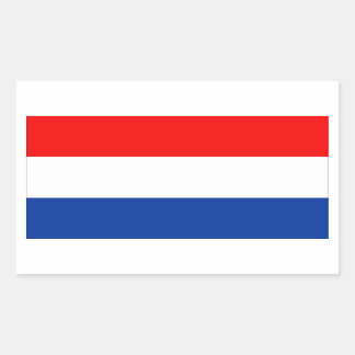 オランダフラグ 長方形シール