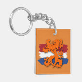 オランダフラッグオレンジライオンチームオランダ キーホルダー (正面左)