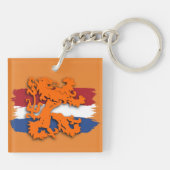 オランダフラッグオレンジライオンチームオランダ キーホルダー (裏面)