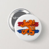 オランダフラッグオレンジライオンチームオランダ 缶バッジ (正面&裏面)