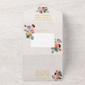 オランダフローラライト&エア結婚イリーズイニシャル オールインワン招待状 (外側)