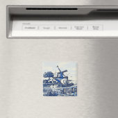 オランダブルーヴィンテージスタイル風車 マグネット (インサイチュ (食洗機))