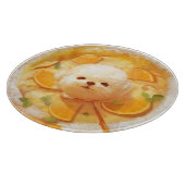 オランダベビーパンケーキかわいいドッグアイスクリーム カッティングボード (角)