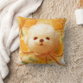 オランダベビーパンケーキかわいいドッグアイスクリーム クッション (ブランケット)