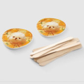 オランダベビーパンケーキかわいいドッグアイスクリーム ハンドファン (組立なし)