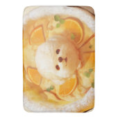 オランダベビーパンケーキかわいいドッグアイスクリーム バスマット (正面縦)