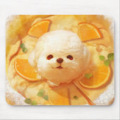 オランダベビーパンケーキかわいいドッグアイスクリーム マウスパッド (正面)