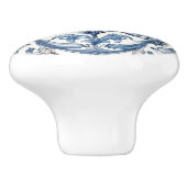 オランダホランドブルーチューリップパターン セラミックノブ (側面)
