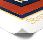 オランダホランドヴィンテージ旅行ポスター復元 ポスター (角)