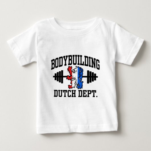 オランダボディビル ベビーTシャツ (正面)