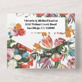 オランダマスタフローラ結婚の オールインワン招待状 (裏面)