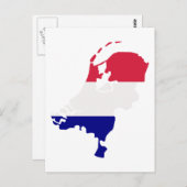 オランダマップ ポストカード (正面/裏面)