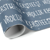 オランダメリークリスマスと星 ラッピングペーパー (ロールコーナー)