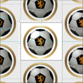 オランダライオンサッカーボール ファブリック (タイル)