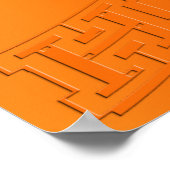 オランダライオンハップホランドハップ国旗2014サッカー ポスター (角)