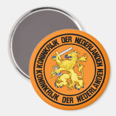 オランダラウンドエンブレム マグネット (正面/裏面)