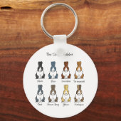 オランダラビットカラー キーホルダー (正面)