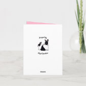 オランダラビットピンクサンキューカード カード (裏面)