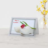 オランダレッドチューリップ カード (黄色い花)