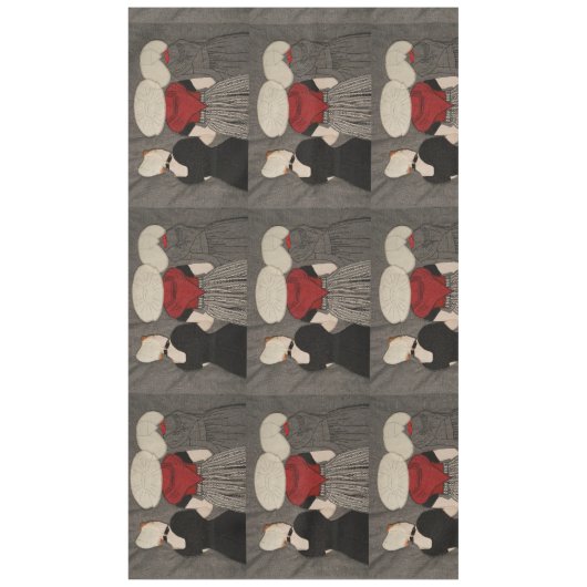 オランダレデ伝統的ィーズイン服-テーブルクロス テーブルクロス (正面)