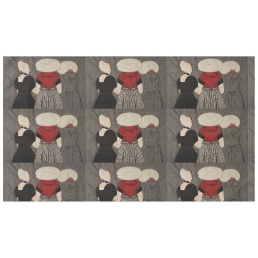 オランダレデ伝統的ィーズイン服-テーブルクロス テーブルクロス (正面(横))