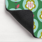 オランダレトロリンゴグリーン マウスパッド (コーナー)