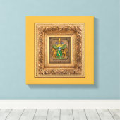 オランダヴァンヴェスターベルトファミリーコートオブアームズ キャンバスプリント (インサイチュ (ウッドフロア))