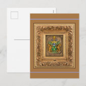 オランダヴァンヴェスターベルトファミリーコートオブアームズ シーズンポストカード (正面/裏面)