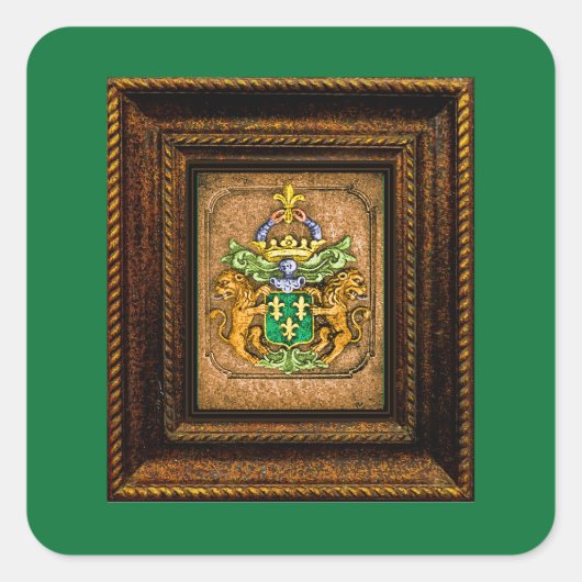 オランダヴァンヴェスターベルトファミリーコートオブアームズ スクエアシール (正面)