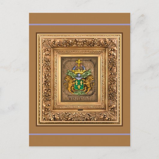 オランダヴァンヴェスターベルトファミリーコートオブアームズ ポストカード (正面)