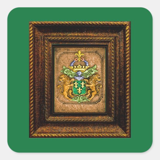 オランダヴァンヴェスターヴェルト家族のコート・オブ・アームズ スクエアシール (正面)