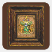 オランダヴァンヴェスターヴェルト家族のコート・オブ・アームズ スクエアシール (正面)