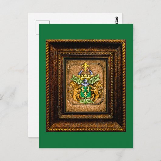 オランダヴァンヴェスターヴェルト家族のコート・オブ・アームズ ポストカード (正面/裏面)