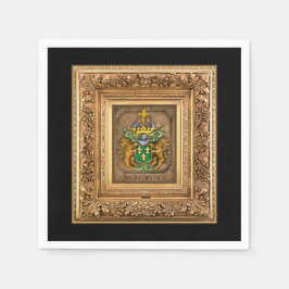 オランダヴァンヴェスターヴェルト家族コートオブアームズギフトボックス スタンダードカクテルナプキン