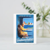 オランダヴィンテージのポスター復元 ポストカード (スタンド正面)