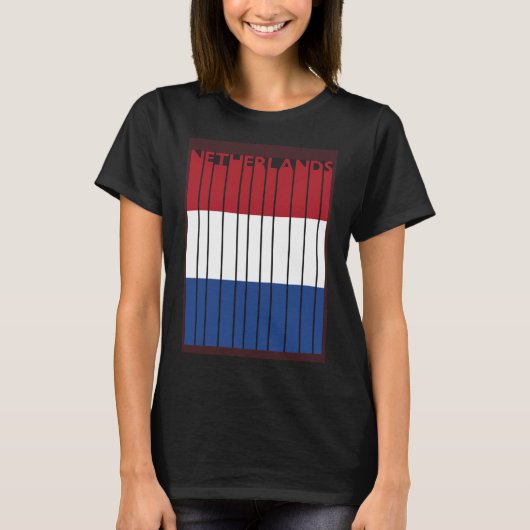 オランダヴィンテージオランダフラグ休暇 Tシャツ (正面)
