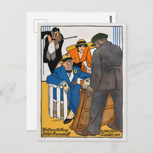 オランダヴィンテージ広告のポスターLaren 1917 ポストカード (正面/裏面)