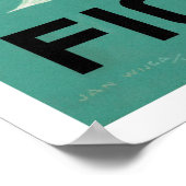 オランダヴィンテージ旅行ポスター復元 ポスター (角)