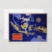 オランダヴィンテージ旅行ポスター復元 ポストカード (正面/裏面)